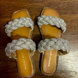 Madden girl sparkly flat sandals